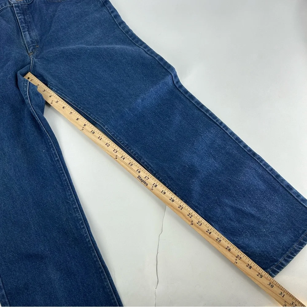 Vintage‎ Lee Jeans Mens 38x32 Blue Dark 200-0189 Western 80s Union Made Straight